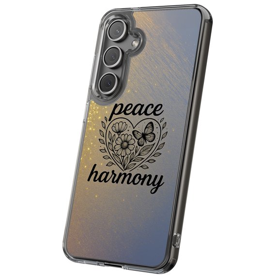 For Samsung Galaxy S24 Ultra, Hybrid Clear, Peace Harmony Print, USA