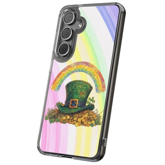 For Samsung Galaxy S24 Ultra, Hybrid Clear, St Patrick 1 Print, USA