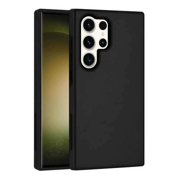 For Samsung Galaxy S24 Ultra / SM-928 Impact Dual Layer Protective Shockproof Hybrid Case Cover Black