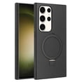 thumbnail image 1 of For Samsung Galaxy S24 Ultra / SM-928 Ring Stand Magnetic Magnetic Car Mount Holder Magsafe Wireless Charging Shockproof Hybrid Case Cover Black, 1 of 7