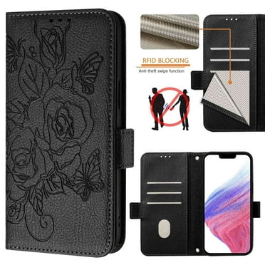 For Samsung Galaxy S24FE Phone Case Wallet Case with Card Holder Magnetic For Leather Phone Cases