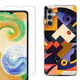 thumbnail image 1 of For Samsung Galaxy S25 5G Phone Case Cover, Shockproof Case with Tempered Glass Screen Protector, by OneToughShield - Abstract Art, 1 of 4