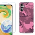 thumbnail image 1 of For Samsung Galaxy S25 5G Phone Case Cover, Shockproof Case with Tempered Glass Screen Protector, by OneToughShield - Camo Pink, 1 of 4