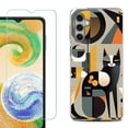 thumbnail image 1 of For Samsung Galaxy S25 5G Phone Case Cover, Shockproof Case with Tempered Glass Screen Protector, by OneToughShield - Chill Cat, 1 of 4