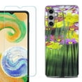 thumbnail image 1 of For Samsung Galaxy S25 5G Phone Case Cover, Shockproof Case with Tempered Glass Screen Protector, by OneToughShield - Dream Flower, 1 of 4