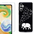 thumbnail image 1 of For Samsung Galaxy S25 5G Phone Case Cover, Shockproof Case with Tempered Glass Screen Protector, by OneToughShield - Elephant Music, 1 of 4