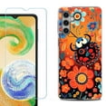 thumbnail image 1 of For Samsung Galaxy S25 5G Phone Case Cover, Shockproof Case with Tempered Glass Screen Protector, by OneToughShield - Ladybug Flower, 1 of 4