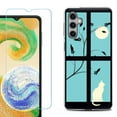 thumbnail image 1 of For Samsung Galaxy S25 5G Phone Case Cover, Shockproof Case with Tempered Glass Screen Protector, by OneToughShield - Moon/Cat, 1 of 4