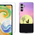 thumbnail image 1 of For Samsung Galaxy S25 5G Phone Case Cover, Shockproof Case with Tempered Glass Screen Protector, by OneToughShield - Moonlight Deer, 1 of 4