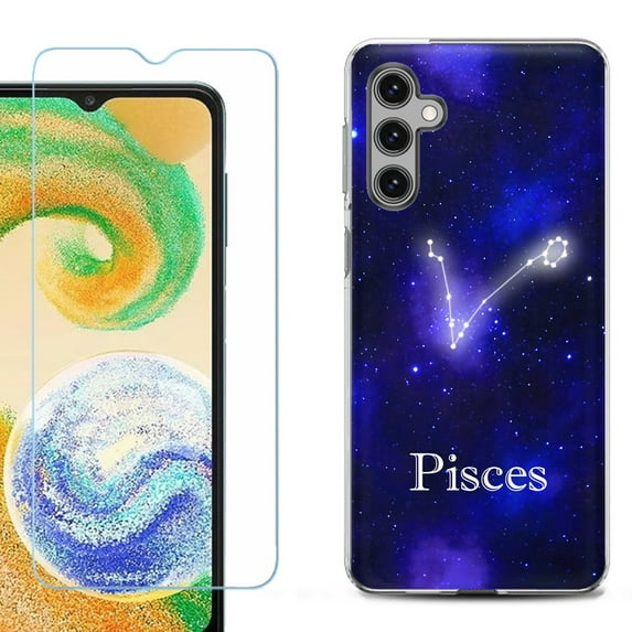 For Samsung Galaxy S25 5G Phone Case Cover, Shockproof Case with Tempered Glass Screen Protector, by OneToughShield - Pisces