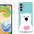 thumbnail image 1 of For Samsung Galaxy S25 5G Phone Case Cover, Shockproof Case with Tempered Glass Screen Protector, by OneToughShield - Pola Bear, 1 of 4