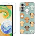 thumbnail image 1 of For Samsung Galaxy S25 5G Phone Case Cover, Shockproof Case with Tempered Glass Screen Protector, by OneToughShield - Puppies, 1 of 4