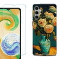 thumbnail image 1 of For Samsung Galaxy S25 5G Phone Case Cover, Shockproof Case with Tempered Glass Screen Protector, by OneToughShield - Roses in a vase, 1 of 4