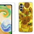 thumbnail image 1 of For Samsung Galaxy S25 5G Phone Case Cover, Shockproof Case with Tempered Glass Screen Protector, by OneToughShield - Sunflower, 1 of 4