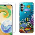 thumbnail image 1 of For Samsung Galaxy S25 5G Phone Case Cover, Shockproof Case with Tempered Glass Screen Protector, by OneToughShield - Underwater, 1 of 4