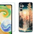 thumbnail image 1 of For Samsung Galaxy S25 5G Phone Case Cover, Shockproof Case with Tempered Glass Screen Protector, by OneToughShield - Winter Pine, 1 of 4