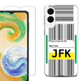thumbnail image 1 of For Samsung Galaxy S25 Edge 5G Protective Shockproof Phone Case with Tempered Glass Screen Protector, by OneToughShield - Airport Tag / New York, 1 of 4
