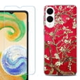 thumbnail image 1 of For Samsung Galaxy S25 Edge 5G Protective Shockproof Phone Case with Tempered Glass Screen Protector, by OneToughShield - Almond Blossom Red, 1 of 4