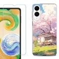 thumbnail image 1 of For Samsung Galaxy S25 Edge 5G Protective Shockproof Phone Case with Tempered Glass Screen Protector, by OneToughShield - Aura Spring, 1 of 4