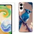 thumbnail image 1 of For Samsung Galaxy S25 Edge 5G Protective Shockproof Phone Case with Tempered Glass Screen Protector, by OneToughShield - Blue Jay, 1 of 4