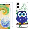 thumbnail image 1 of For Samsung Galaxy S25 Edge 5G Protective Shockproof Phone Case with Tempered Glass Screen Protector, by OneToughShield - Blue Owl, 1 of 4