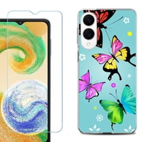 For Samsung Galaxy S25 Edge 5G Protective Shockproof Phone Case with Tempered Glass Screen Protector, by OneToughShield - Butterfly