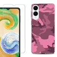 thumbnail image 1 of For Samsung Galaxy S25 Edge 5G Protective Shockproof Phone Case with Tempered Glass Screen Protector, by OneToughShield - Camo Pink, 1 of 4