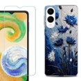 thumbnail image 1 of For Samsung Galaxy S25 Edge 5G Protective Shockproof Phone Case with Tempered Glass Screen Protector, by OneToughShield - Cornflower, 1 of 4