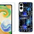 thumbnail image 1 of For Samsung Galaxy S25 Edge 5G Protective Shockproof Phone Case with Tempered Glass Screen Protector, by OneToughShield - Cosmos Circuit, 1 of 4