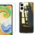 thumbnail image 1 of For Samsung Galaxy S25 Edge 5G Protective Shockproof Phone Case with Tempered Glass Screen Protector, by OneToughShield - Curious Cat, 1 of 4