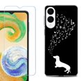 thumbnail image 1 of For Samsung Galaxy S25 Edge 5G Protective Shockproof Phone Case with Tempered Glass Screen Protector, by OneToughShield - Dachshund/Puppy Music, 1 of 4