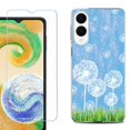 thumbnail image 1 of For Samsung Galaxy S25 Edge 5G Protective Shockproof Phone Case with Tempered Glass Screen Protector, by OneToughShield - Dandelion Sky, 1 of 4