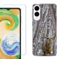 thumbnail image 1 of For Samsung Galaxy S25 Edge 5G Protective Shockproof Phone Case with Tempered Glass Screen Protector, by OneToughShield - Deer/Snow/Camo, 1 of 4
