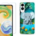 thumbnail image 1 of For Samsung Galaxy S25 Edge 5G Protective Shockproof Phone Case with Tempered Glass Screen Protector, by OneToughShield - Elephant Craft, 1 of 4