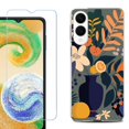 thumbnail image 1 of For Samsung Galaxy S25 Edge 5G Protective Shockproof Phone Case with Tempered Glass Screen Protector, by OneToughShield - Flower Art, 1 of 4