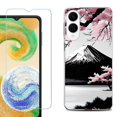 thumbnail image 1 of For Samsung Galaxy S25 Edge 5G Protective Shockproof Phone Case with Tempered Glass Screen Protector, by OneToughShield - Fuji Sakura, 1 of 4