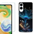 thumbnail image 1 of For Samsung Galaxy S25 Edge 5G Protective Shockproof Phone Case with Tempered Glass Screen Protector, by OneToughShield - Glowing Flower, 1 of 4