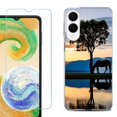 thumbnail image 1 of For Samsung Galaxy S25 Edge 5G Protective Shockproof Phone Case with Tempered Glass Screen Protector, by OneToughShield - Horse Tree, 1 of 4