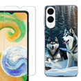 thumbnail image 1 of For Samsung Galaxy S25 Edge 5G Protective Shockproof Phone Case with Tempered Glass Screen Protector, by OneToughShield - Husky Snow, 1 of 4