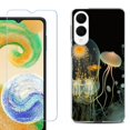 thumbnail image 1 of For Samsung Galaxy S25 Edge 5G Protective Shockproof Phone Case with Tempered Glass Screen Protector, by OneToughShield - Jellyfish, 1 of 4