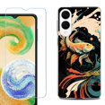 thumbnail image 1 of For Samsung Galaxy S25 Edge 5G Protective Shockproof Phone Case with Tempered Glass Screen Protector, by OneToughShield - Koi Fish, 1 of 4