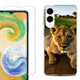 thumbnail image 1 of For Samsung Galaxy S25 Edge 5G Protective Shockproof Phone Case with Tempered Glass Screen Protector, by OneToughShield - Lion Cub, 1 of 4