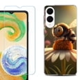 thumbnail image 1 of For Samsung Galaxy S25 Edge 5G Protective Shockproof Phone Case with Tempered Glass Screen Protector, by OneToughShield - Little Bee, 1 of 4