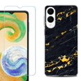 thumbnail image 1 of For Samsung Galaxy S25 Edge 5G Protective Shockproof Phone Case with Tempered Glass Screen Protector, by OneToughShield - Marble / Lava, 1 of 4