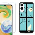 thumbnail image 1 of For Samsung Galaxy S25 Edge 5G Protective Shockproof Phone Case with Tempered Glass Screen Protector, by OneToughShield - Moon/Cat, 1 of 4