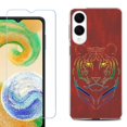 thumbnail image 1 of For Samsung Galaxy S25 Edge 5G Protective Shockproof Phone Case with Tempered Glass Screen Protector, by OneToughShield - Night Tiger, 1 of 3