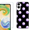 thumbnail image 1 of For Samsung Galaxy S25 Edge 5G Protective Shockproof Phone Case with Tempered Glass Screen Protector, by OneToughShield - Polka Dot / Purple, 1 of 4