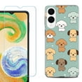 thumbnail image 1 of For Samsung Galaxy S25 Edge 5G Protective Shockproof Phone Case with Tempered Glass Screen Protector, by OneToughShield - Puppies, 1 of 4