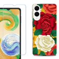 thumbnail image 1 of For Samsung Galaxy S25 Edge 5G Protective Shockproof Phone Case with Tempered Glass Screen Protector, by OneToughShield - Radiant Rose, 1 of 4