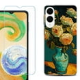 thumbnail image 1 of For Samsung Galaxy S25 Edge 5G Protective Shockproof Phone Case with Tempered Glass Screen Protector, by OneToughShield - Roses in a vase, 1 of 4